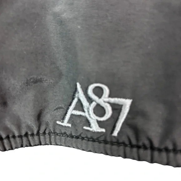 Aeropostale Y2K Men’s Fleece Jacket Zip Up Black Classic Size XL - Picture 6 of 9